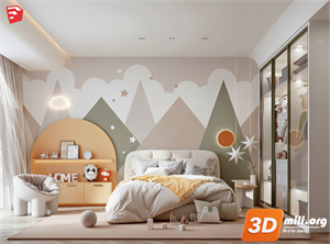 Children Room Scenes  Skp FIles 